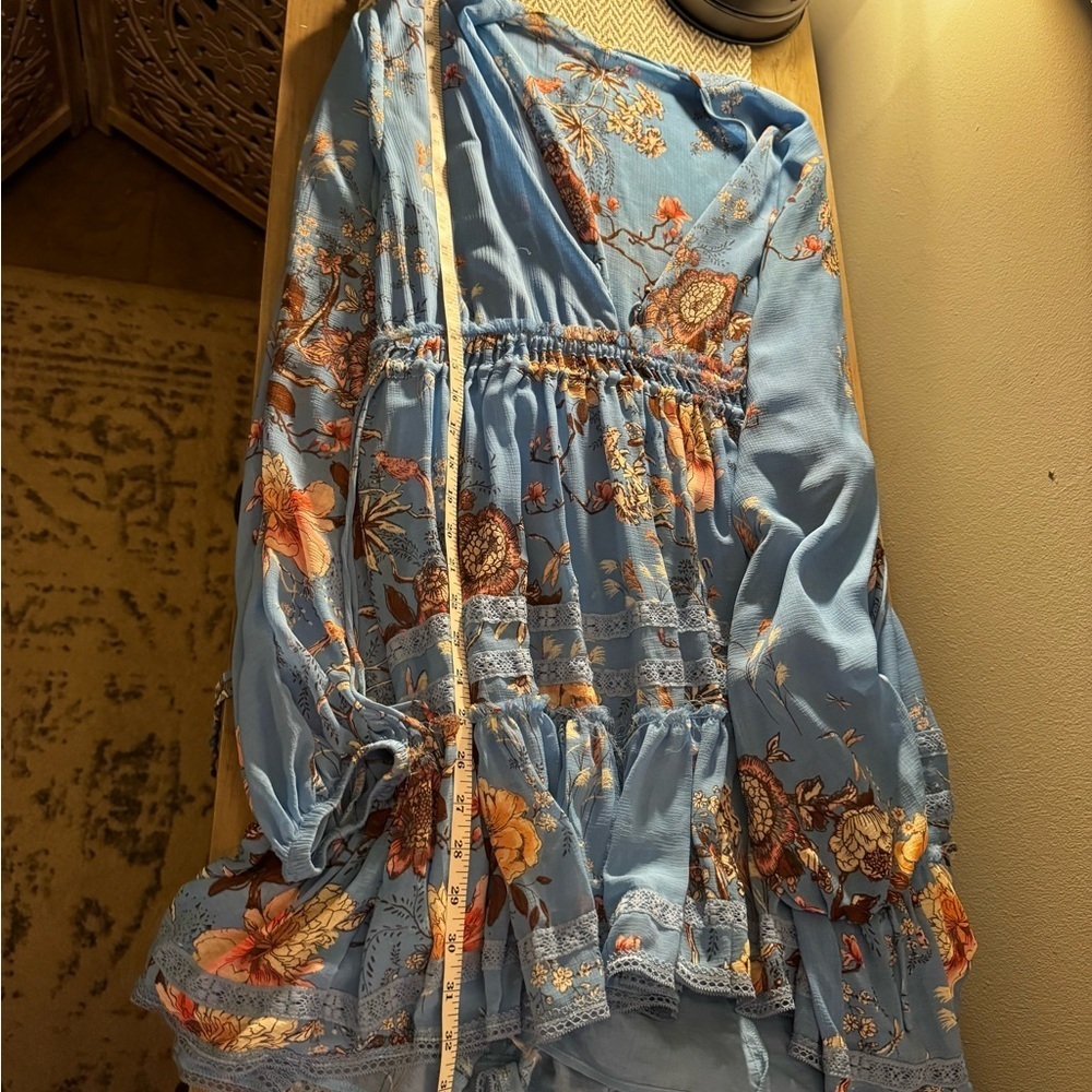 Free People cherry blossom mini Floral Long Sleeve Dress - Picture 3 of 11